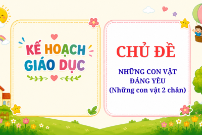 KẾ HOẠCH CĐ NHỮNG CON VẬT ĐÁNG YÊU 2 CHÂN