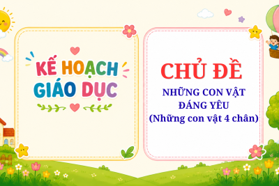 KẾ HOẠCH CĐ NHỮNG CON VẬT ĐÁNG YÊU 4 CHÂN