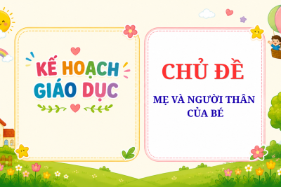 KH CHỦ ĐỀ MẸ VÀ NHỮNG NGƯỜI THÂN YÊU CỦA BÉ