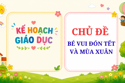 KHCĐ BÉ VUI ĐÓN TẾT VÀ MÙA XUÂN