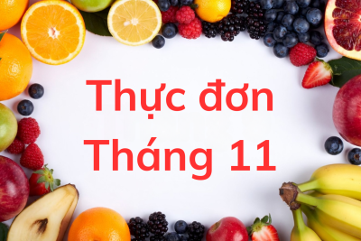 Thực đơn tuần 4 tháng 11 năm 2025