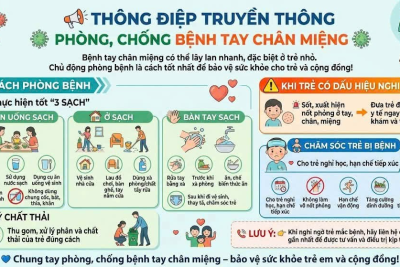 BÀI TUYÊN TRUYỀN VỀ PHÒNG CHỐNG BỆNH TAY – CHÂN –  MIỆNG TRƯỜNG MẦM NON XÍCH THỔ